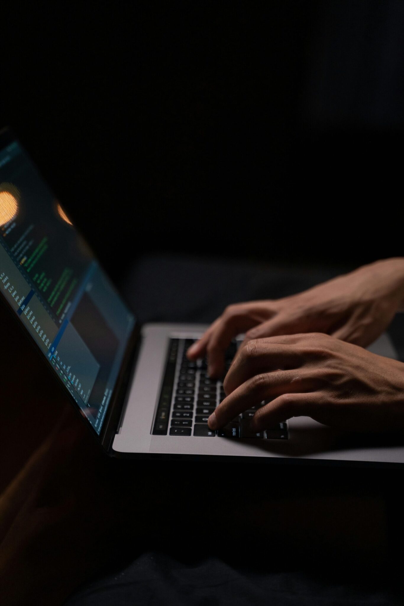person-using-silver-and-black-laptop-computer